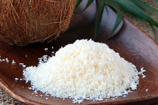Desiccated coconut