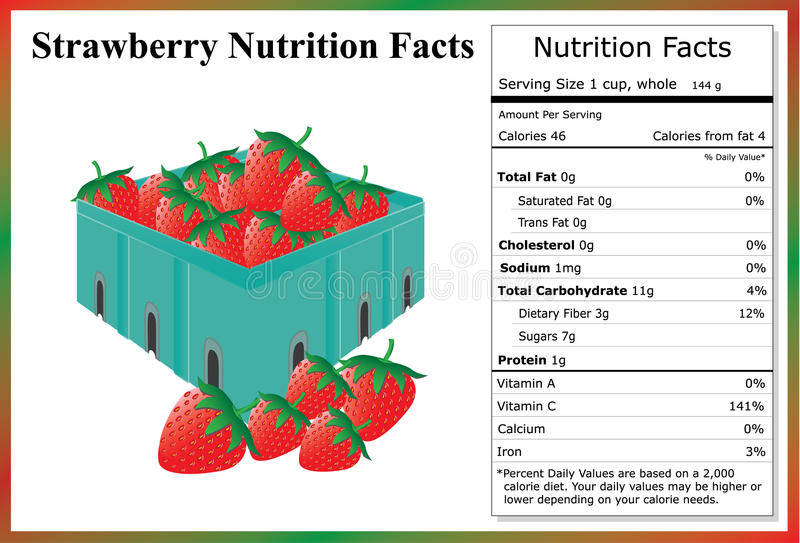 strawberry nutrition facts carton-fresh-strawberries-nutrient-label-53685028