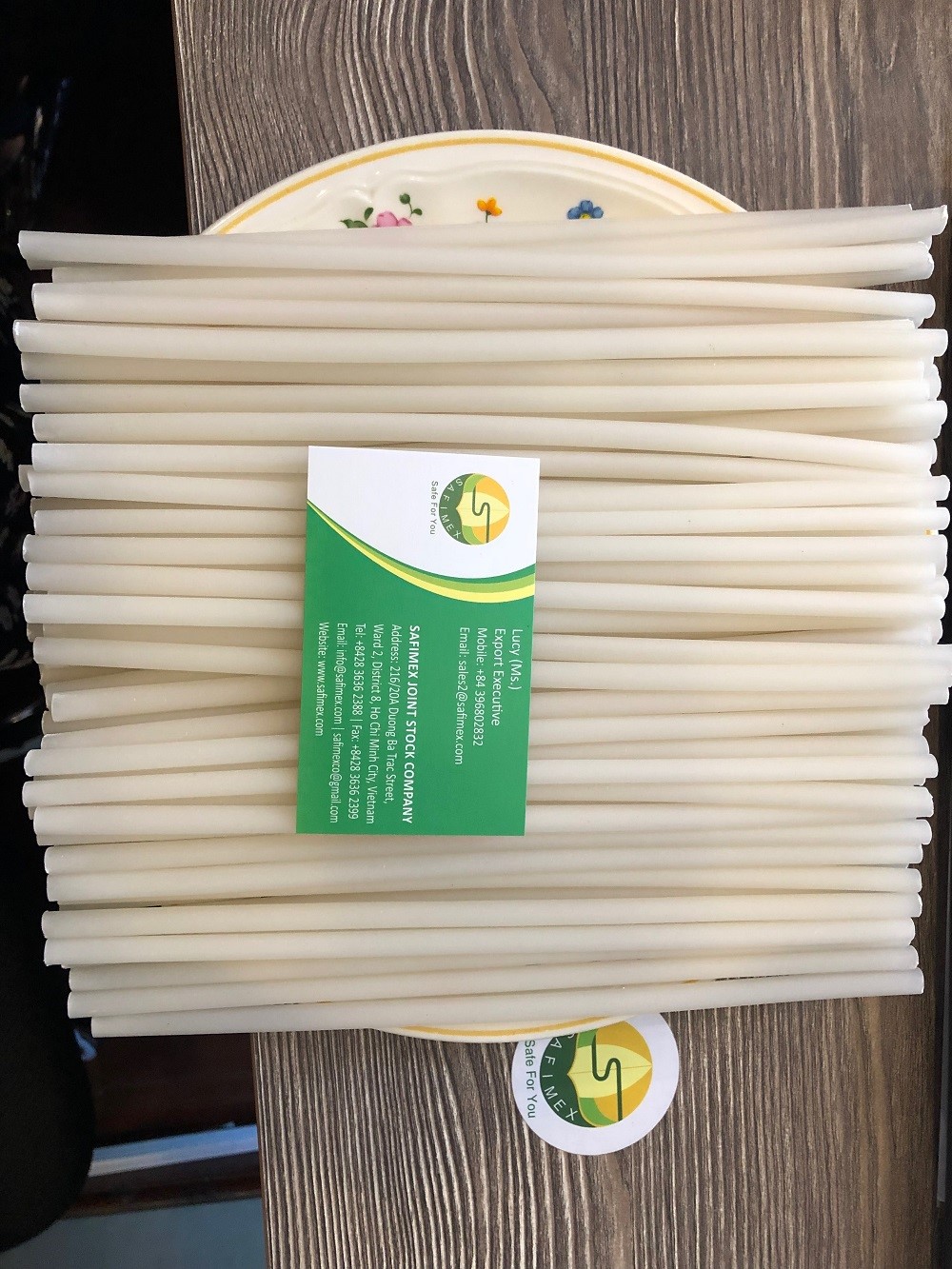 We are colorful and edible rice straws SAFIMEX
