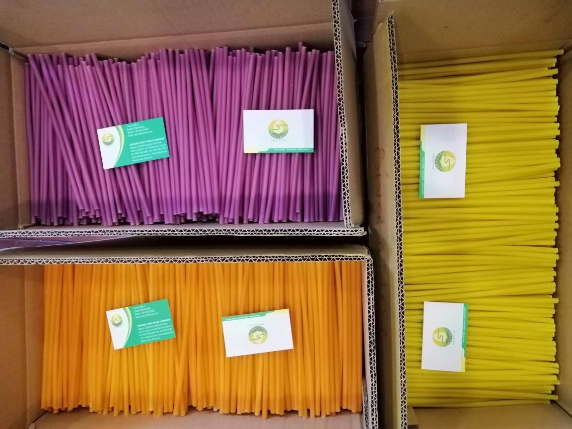 We are colorful and edible rice straws