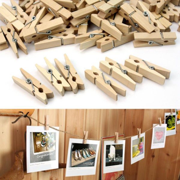 wooden clothespins